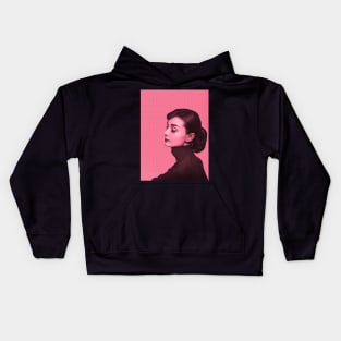 Pink Audrey Hepburn Kids Hoodie